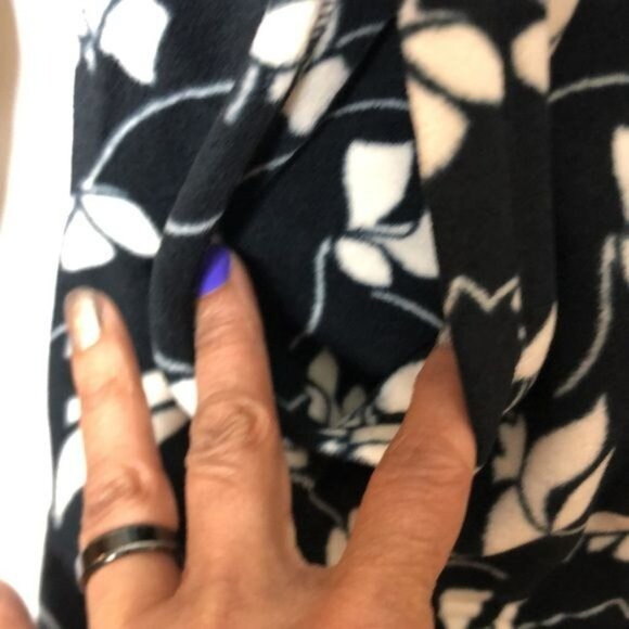 NWT Lands End Womens Fleece Full Zip Jacket Floral Print SMALL New With Tags - Picture 6 of 11